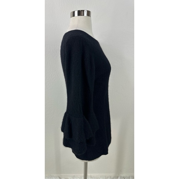 Charter Club Luxury Cashmere Ruffle 3/4 Sleeves Top - Picture 4 of 9